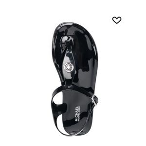 MICHAEL Michael Kors Black Mallory Jelly Sandals Sz.‎ 9
